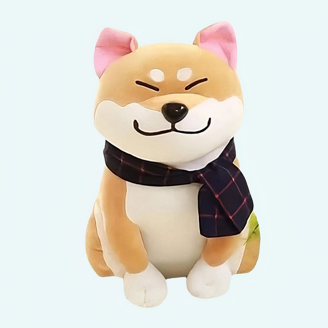 Bruine Knuffelhond Shiba-Inu Stijl Pluche Knuffel De Knuffel