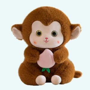 Bruine Knuffelkat Met Lange Poten En Staart Stabiel Knuffelvriend De Knuffel
