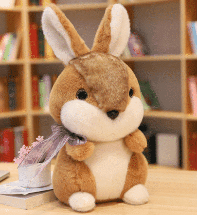 Bruine Knuffelkonijn Haas 58 cm, Zachte Speel en Troostknuffel De Knuffel
