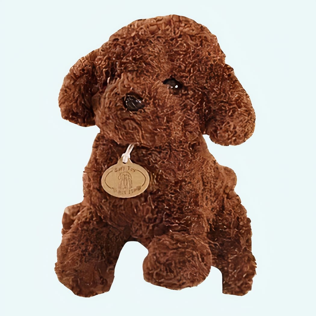 Bruine Poedel Knuffel Zachte Realistische Speelvriend Voor Baby De Knuffel 25cm