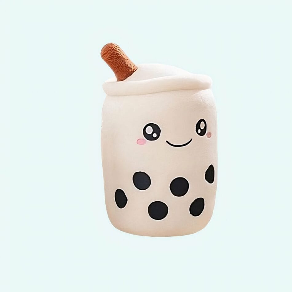 Bubble Tea Knuffel Voor Kinderen Glimlachend Zacht De Knuffel