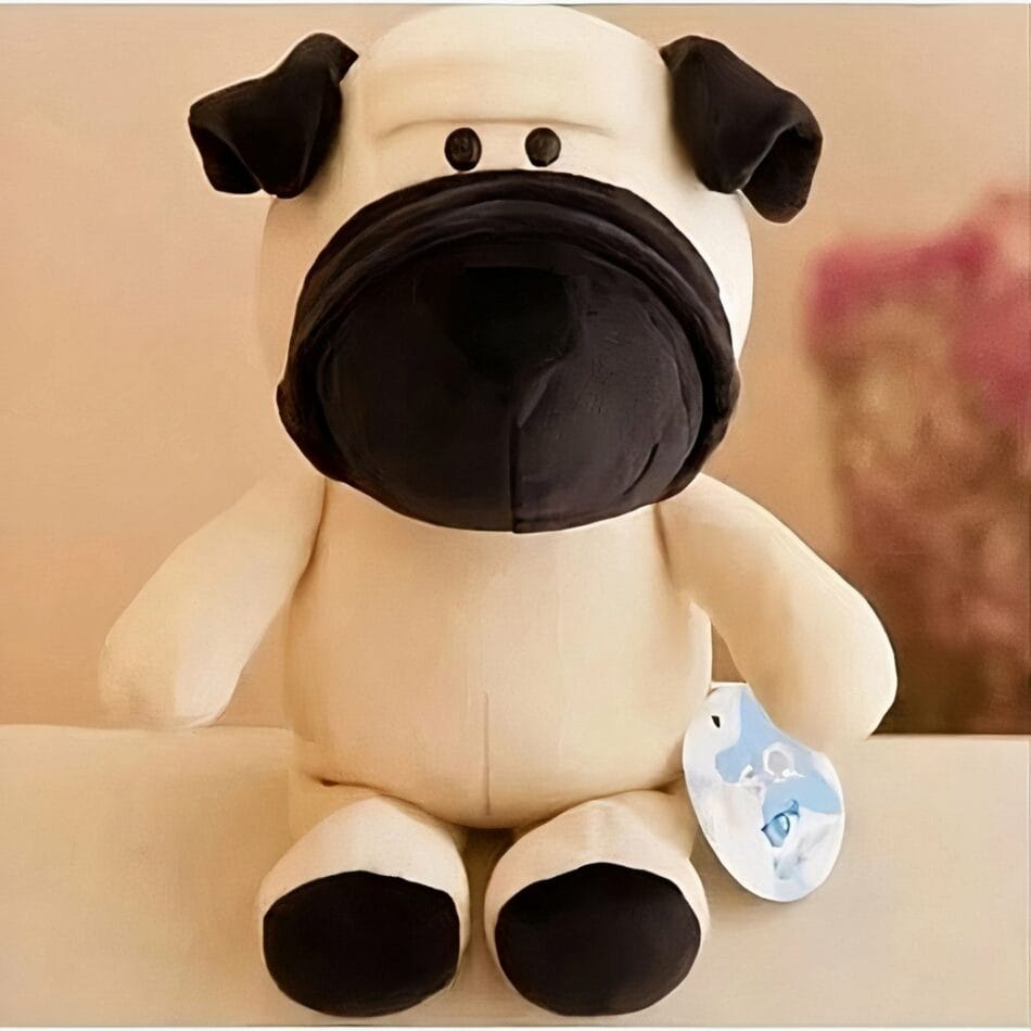 Bulldog Knuffel Zacht en Pluizig Troostknuffel voor Kinderen De Knuffel