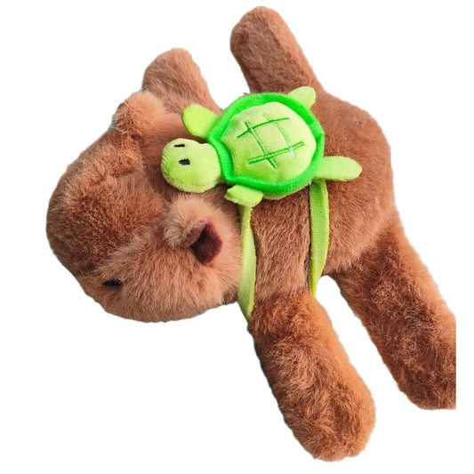 Capibara en Vos Knuffel Armband | Pluche Klaparmband De Knuffel