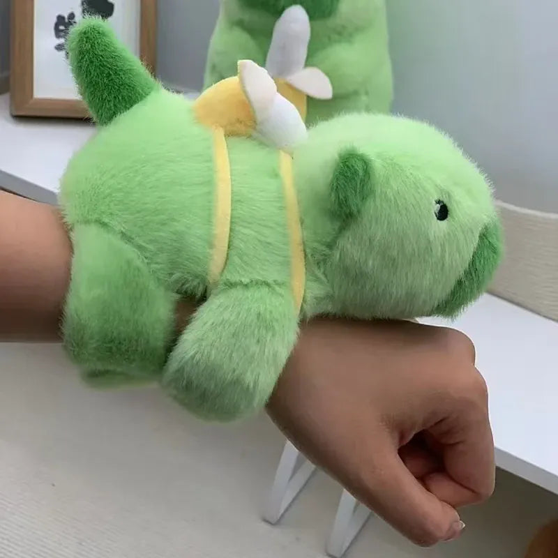 Capibara en Vos Knuffel Armband | Pluche Klaparmband De Knuffel