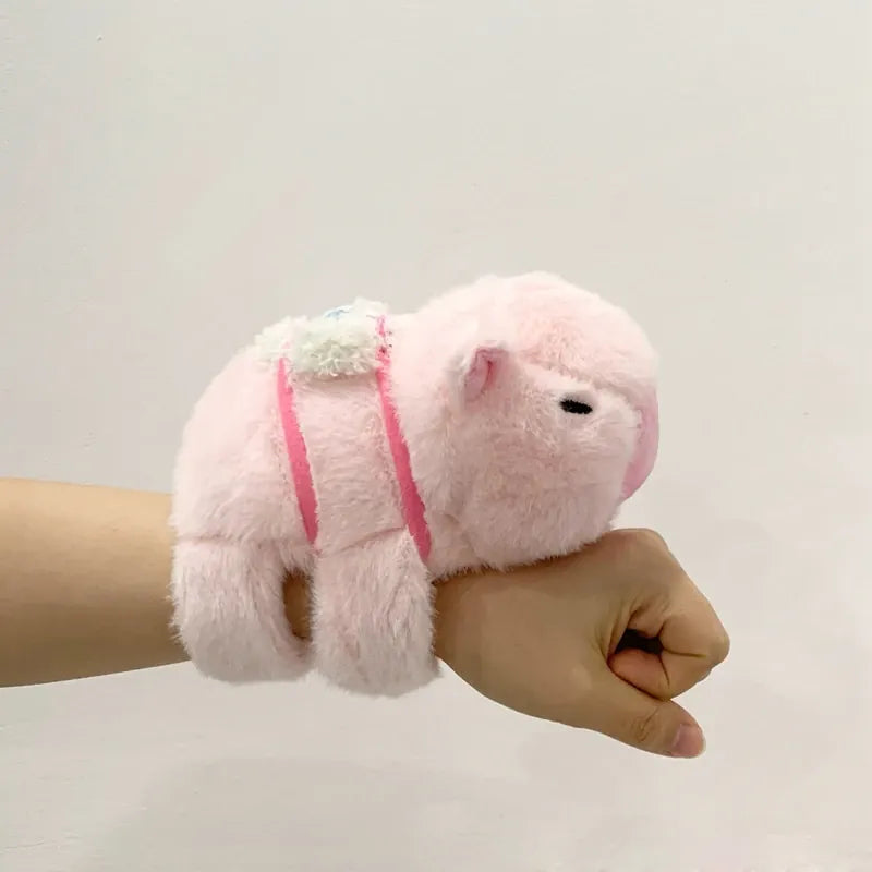 Capibara en Vos Knuffel Armband | Pluche Klaparmband De Knuffel Model 2