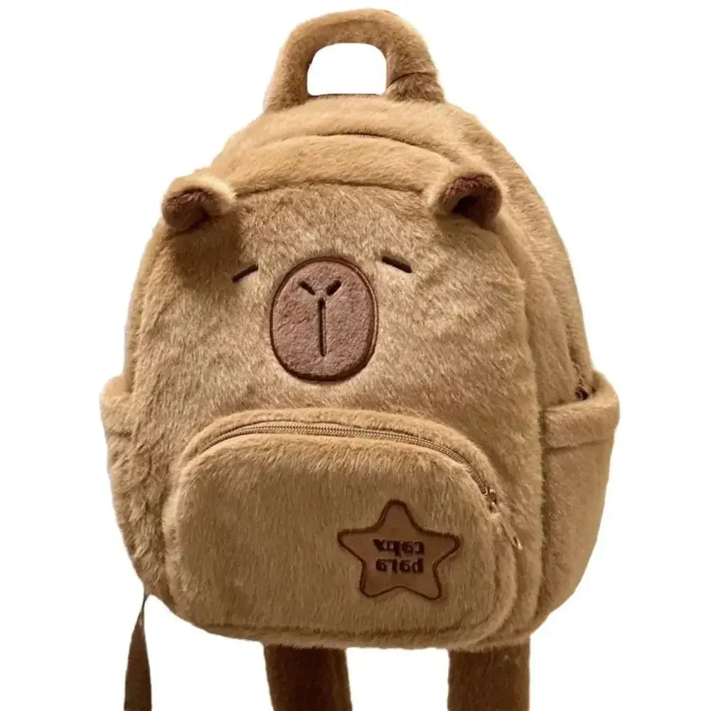 Capibara Knuffel Rugzak | Pluche Kawaii Rugtas De Knuffel