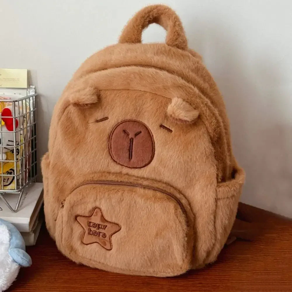 Capibara Knuffel Rugzak | Pluche Kawaii Rugtas De Knuffel