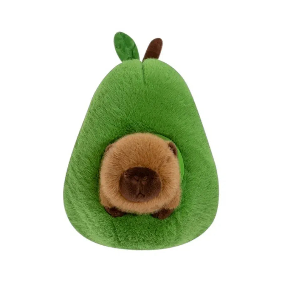 Capybara in Avocado Knuffel 35 of 45 cm | Kawaii Kussen De Knuffel 35 cm