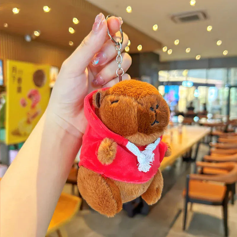 Capybara Knuffel Sleutelhanger | Pluche Tashanger in 7 Modellen De Knuffel Model 4