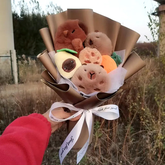 Capybara Knuffelboeket | Bloemen met Capybara's De Knuffel