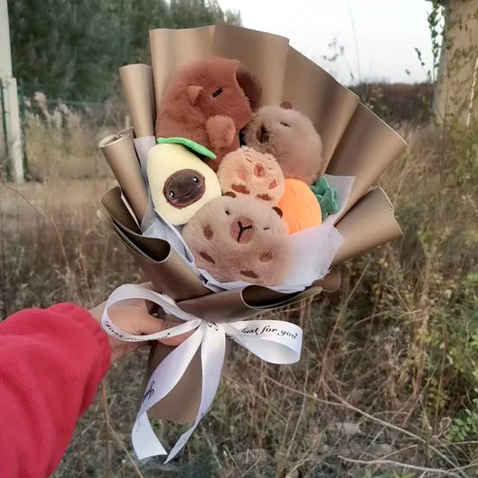 Capybara Knuffelboeket | Bloemen met Capybara's De Knuffel