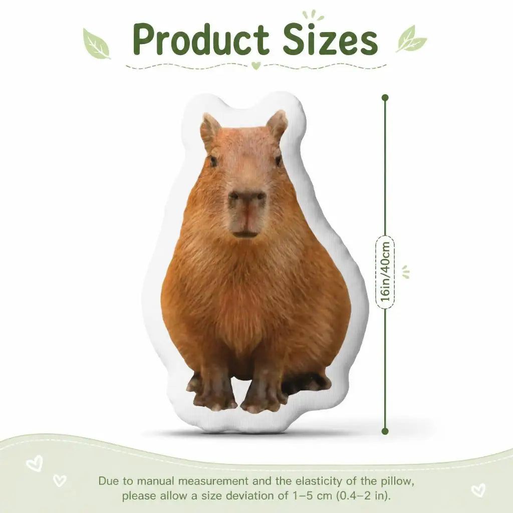Capybara Knuffelkussen Dier | Pluche Decoratiekussen De Knuffel
