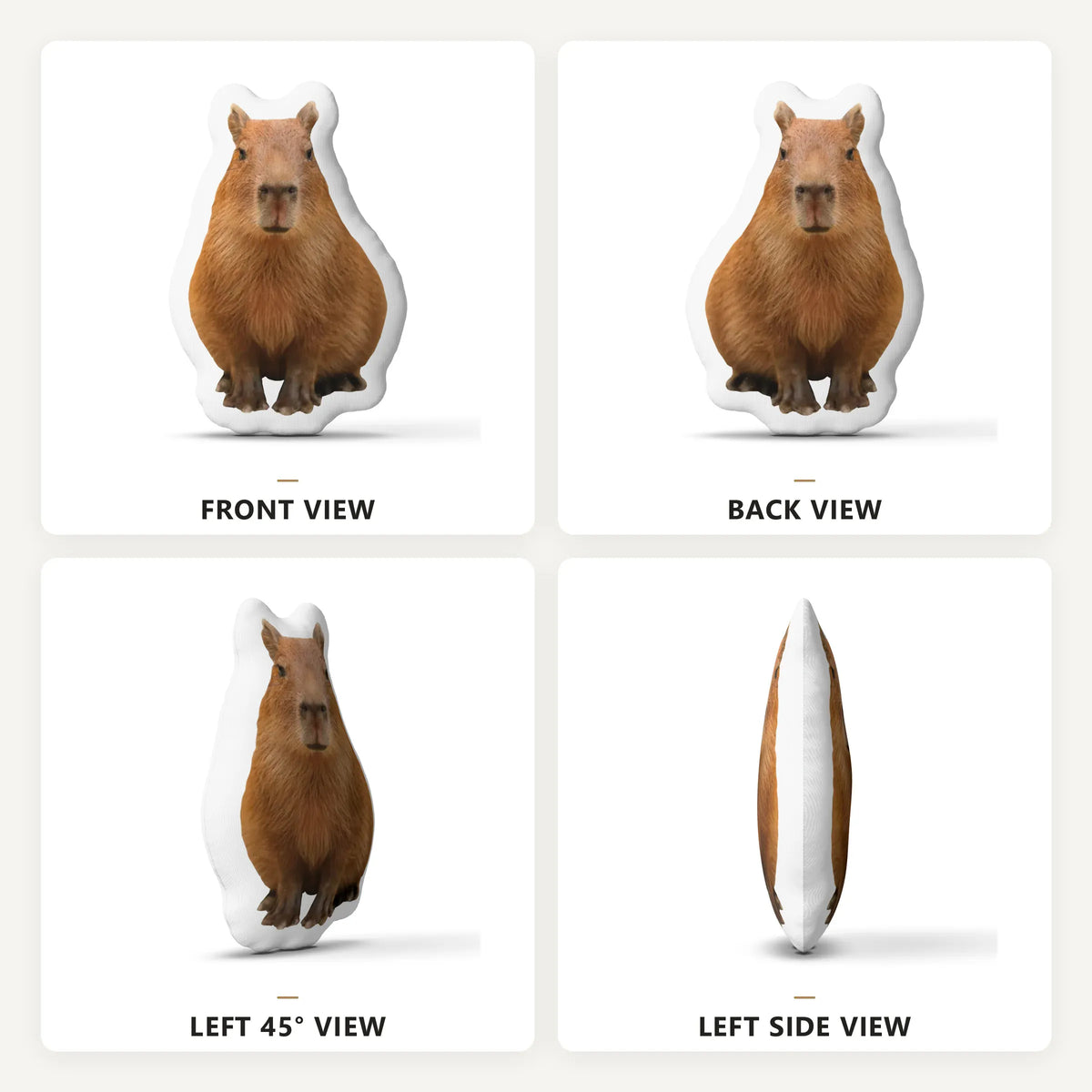 Capybara Knuffelkussen Dier | Pluche Decoratiekussen De Knuffel