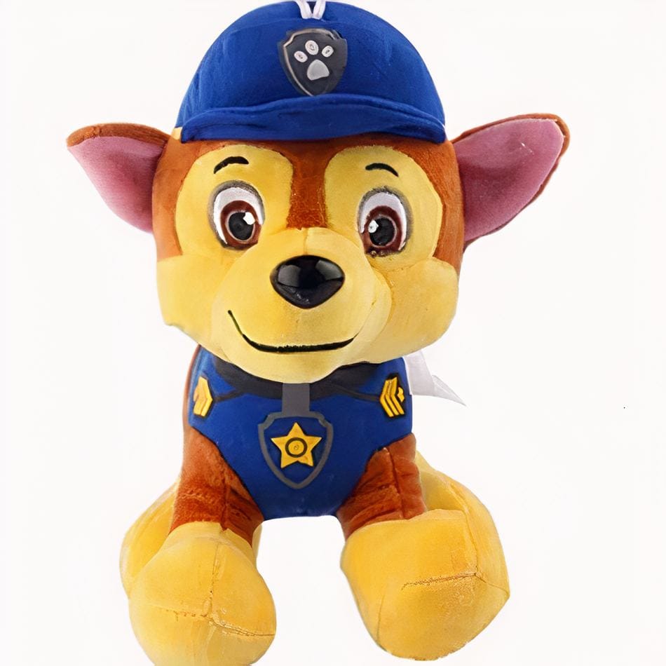 Chase Knuffel Paw Patrol Politiehond Blauw De Knuffel