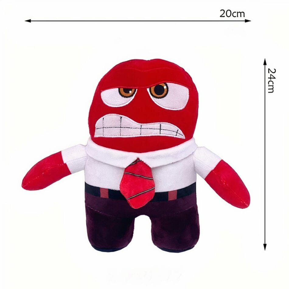 Colère Knuffel Uit Vice Versa 2 Rode Emotie Knuffel Met Grote Ogen De Knuffel