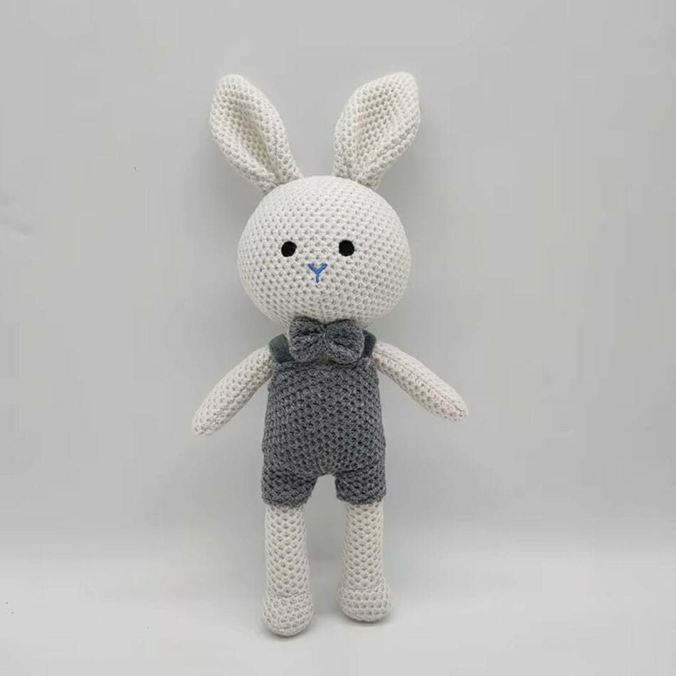 Crochet Konijn Monsieur Lapin Knuffel Handgemaakt Sprookjesdecoratie De Knuffel