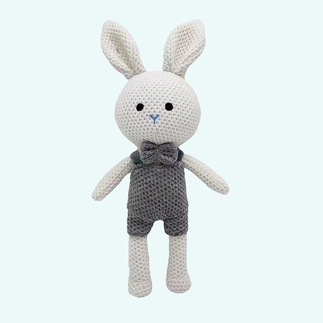 Crochet Konijn Monsieur Lapin Knuffel Handgemaakt Sprookjesdecoratie De Knuffel