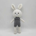 Crochet Konijn Monsieur Lapin Knuffel Handgemaakt Sprookjesdecoratie De Knuffel
