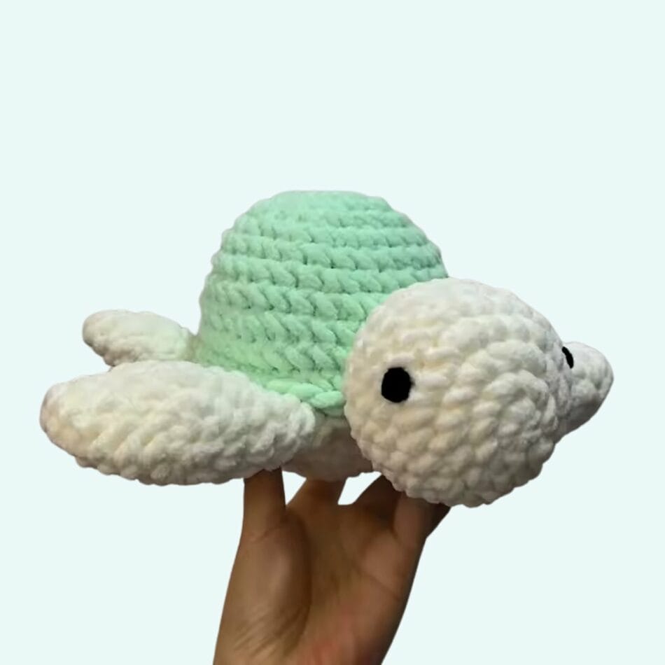 Crochet Zeeschildpad Knuffel Van Katoen Zacht Garen De Knuffel
