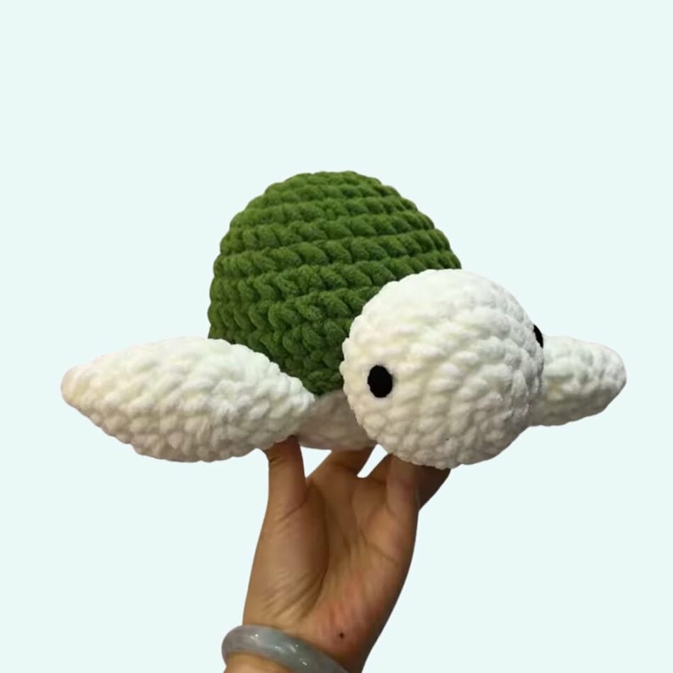 Crochet Zeeschildpad Knuffel Van Katoen Zacht Garen De Knuffel