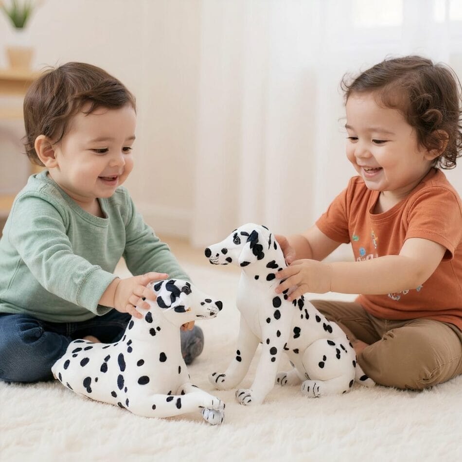 Dalmatien Knuffelhond Grote Maat Zacht Pluche Realistisch Ontwerp De Knuffel
