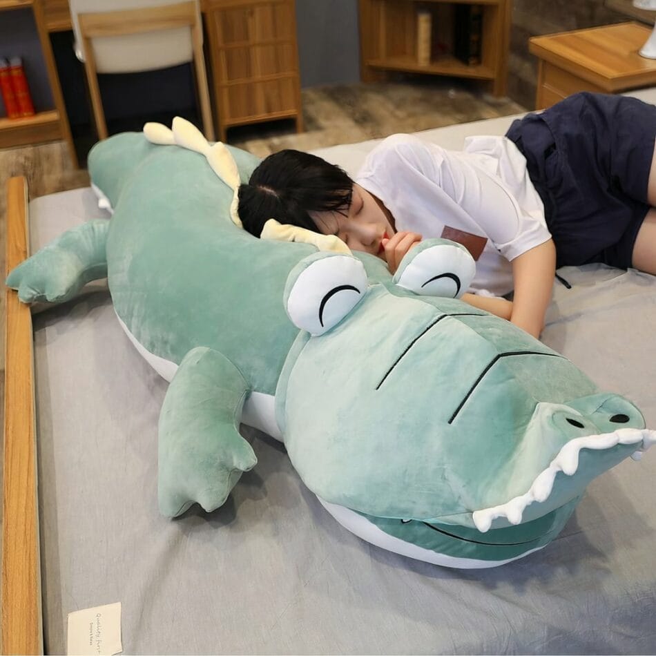 Diepblauwe Pluche Dinosaurus Knuffel Magique Met Realistische Vorm De Knuffel