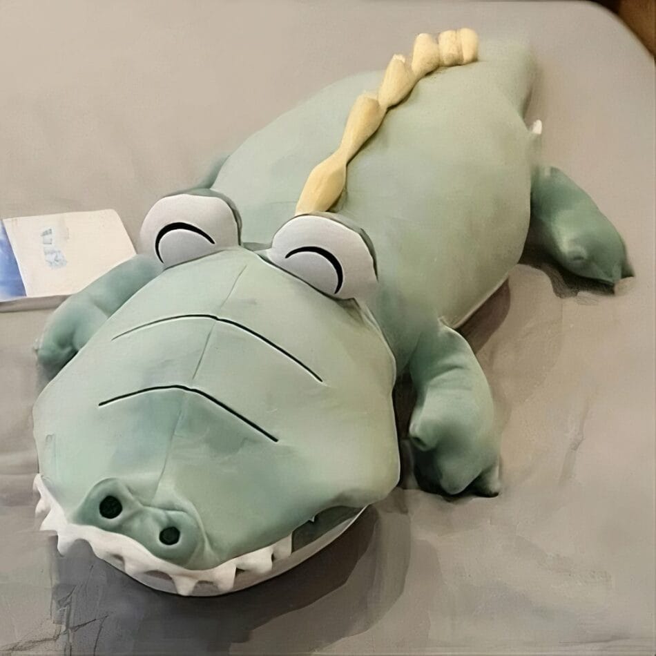 Diepblauwe Pluche Dinosaurus Knuffel Magique Met Realistische Vorm De Knuffel
