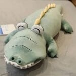 Diepblauwe Pluche Dinosaurus Knuffel Magique Met Realistische Vorm De Knuffel