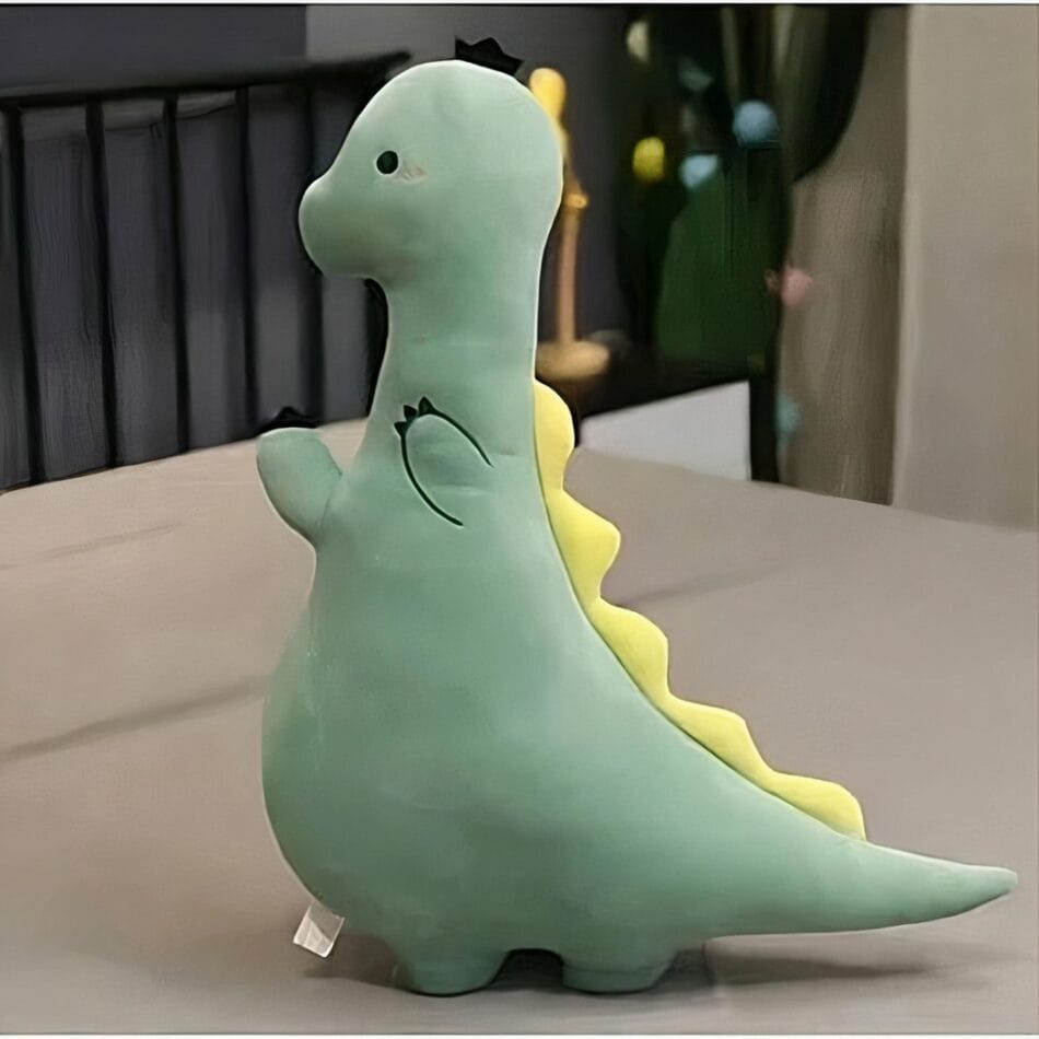Dinosaurus Knuffel Kussen Met Kleurrijke Illustratie Voor Kinderen De Knuffel
