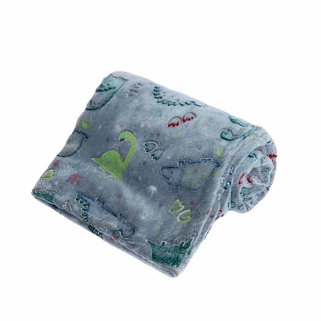 Dinosaurusvorm Deken Lichtgevend Pluche Voor Kinderen De Knuffel 100x70cm