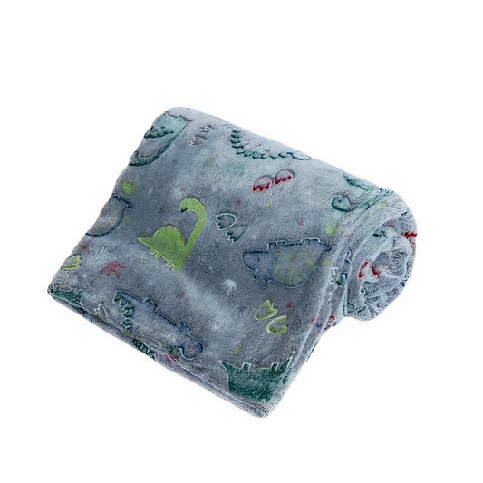 Dinosaurusvorm Deken Lichtgevend Pluche Voor Kinderen De Knuffel 100x70cm