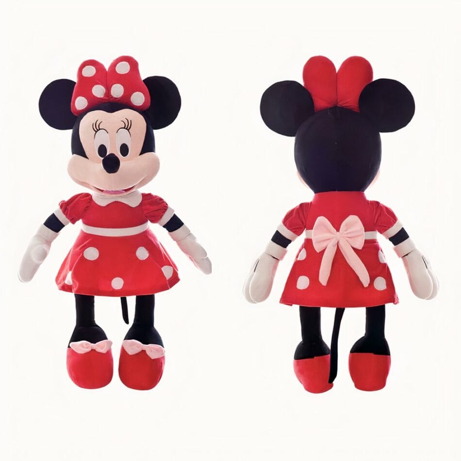 Disney Minnie Mouse Knuffel Met Roze Strik En Jurk De Knuffel