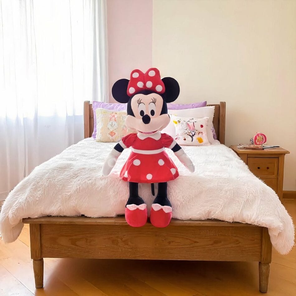 Disney Minnie Mouse Knuffel Met Roze Strik En Jurk De Knuffel