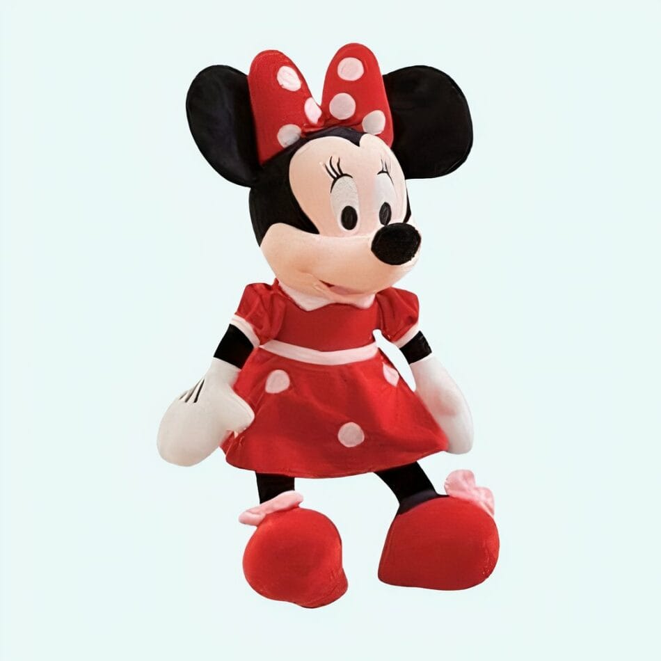 Disney Minnie Mouse Knuffel Met Roze Strik En Jurk De Knuffel