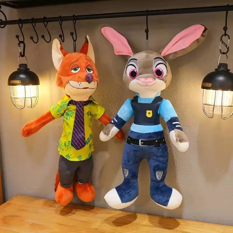Disney Zootopie Knuffelduo Nick Wilde en Judy Hopps De Knuffel