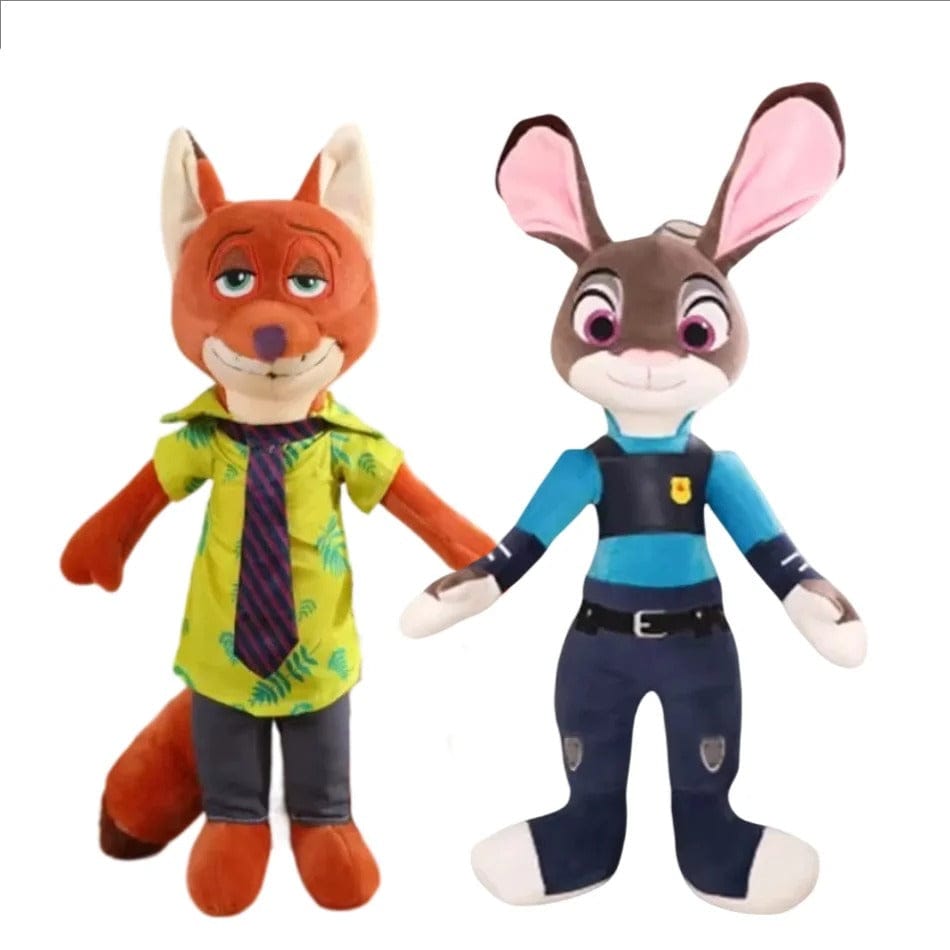 Disney Zootopie Knuffelduo Nick Wilde en Judy Hopps De Knuffel