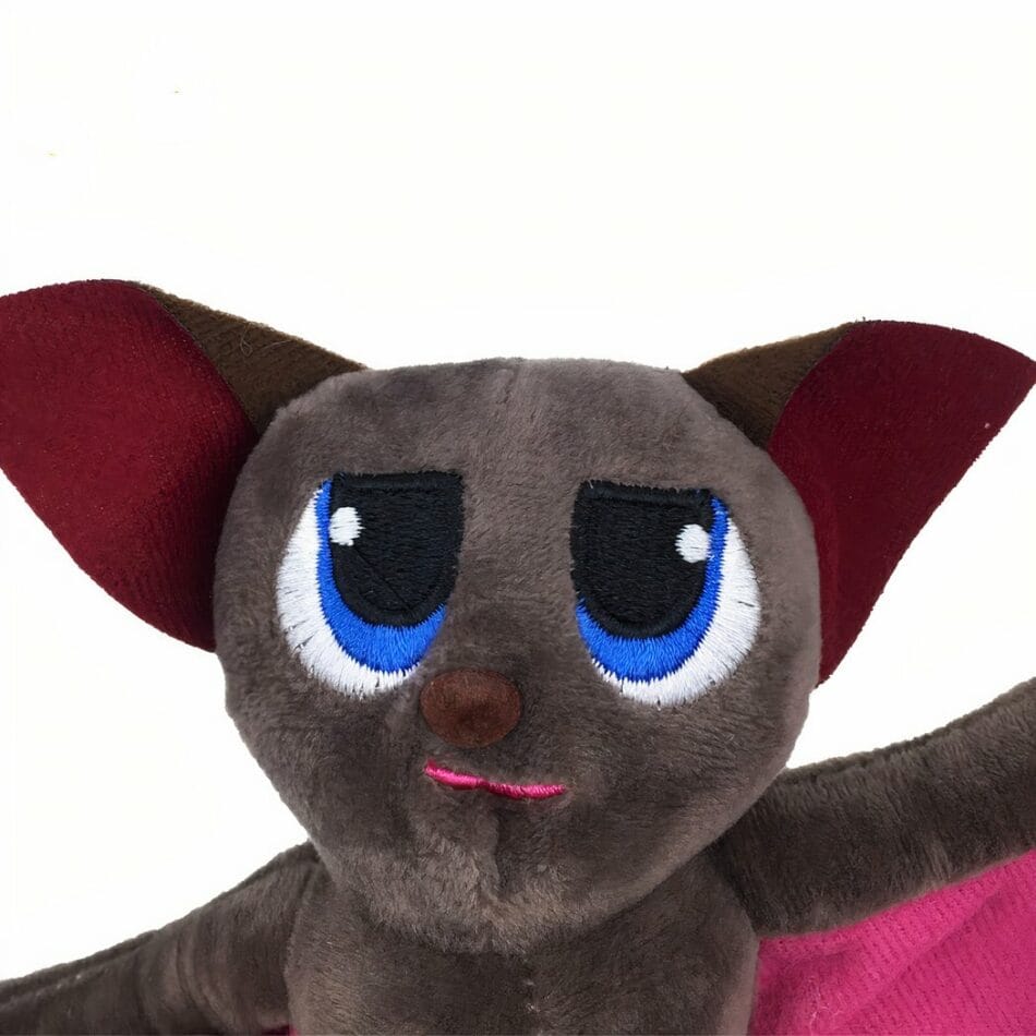 Donker Sfeervolle Halloween Knuffel Vleermuis met Zachte Vacht De Knuffel