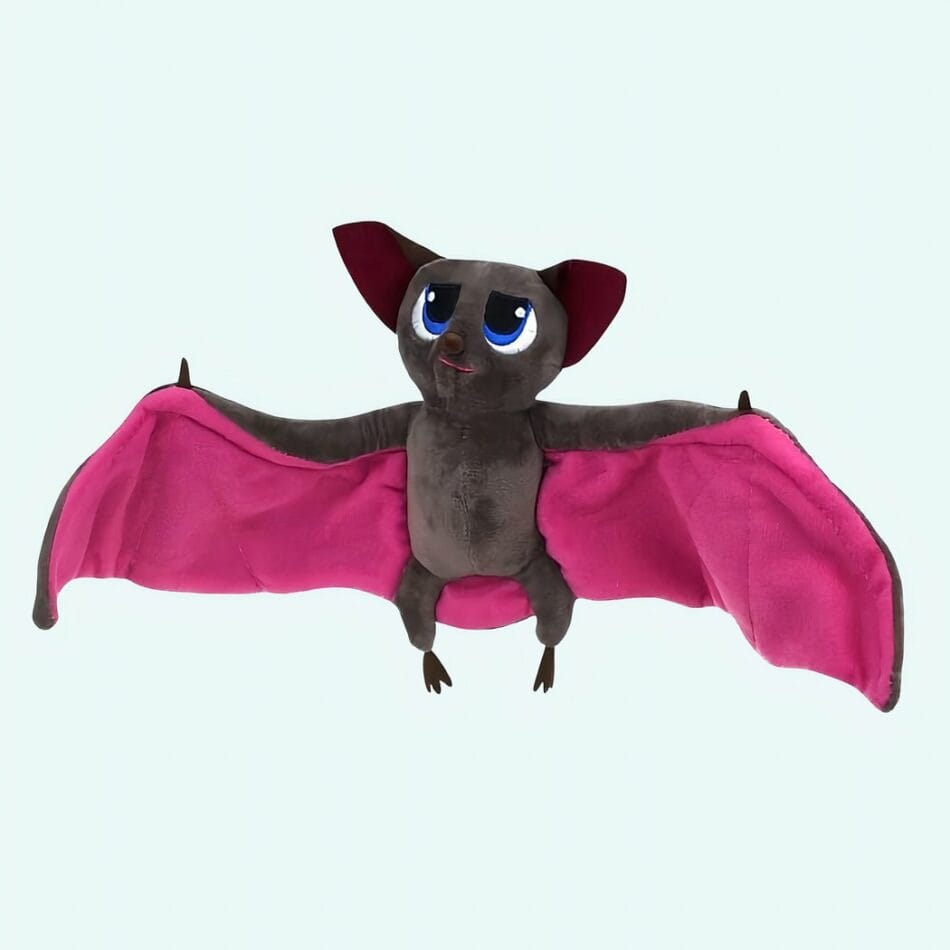 Donker Sfeervolle Halloween Knuffel Vleermuis met Zachte Vacht De Knuffel