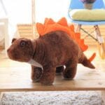 Donkerbruine Stegosaurus Knuffel Zachte Dino Speelkameraad De Knuffel