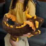 Donkergekleurde Knuffeldraak Zhongli Zacht en Betrouwbaar De Knuffel