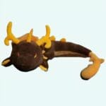 Donkergekleurde Knuffeldraak Zhongli Zacht en Betrouwbaar De Knuffel