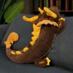 Donkergekleurde Knuffeldraak Zhongli Zacht en Betrouwbaar De Knuffel