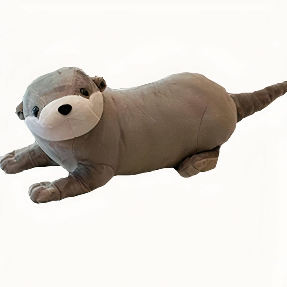 Donkergrijze Knuffel Otter Met Ultra Zachte Vacht En Troostkameraad De Knuffel