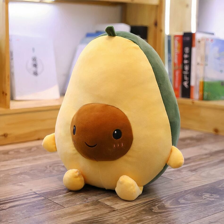 Donkergroene Avocado Knuffel Schattig Baby Speelgoed Met Zacht Fluweel De Knuffel