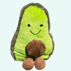 Donkergroene Avocado Knuffel Schattig Baby Speelgoed Met Zacht Fluweel De Knuffel