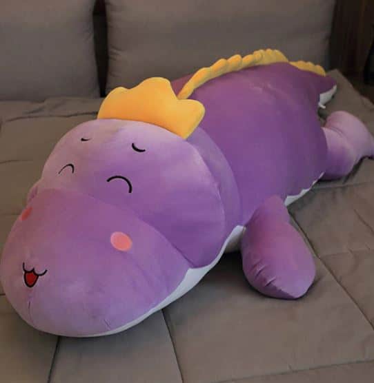 Donkerpaars Dinosaurus Knuffel Zacht Pluche De Knuffel