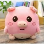 Donkerroze Pluche Knuffelvarken Met Lichte Roze Oren De Knuffel