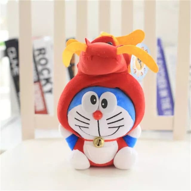 Doraemon Als Rode Draak Knuffel Anime Karakter Draakvorm De Knuffel