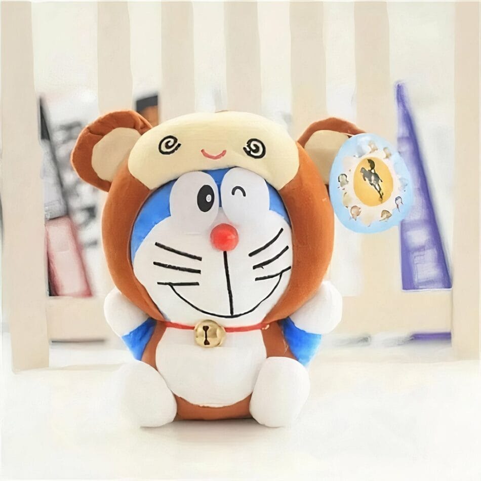 Doraemon Knuffel in Berenkostuum Zachte Kussen De Knuffel