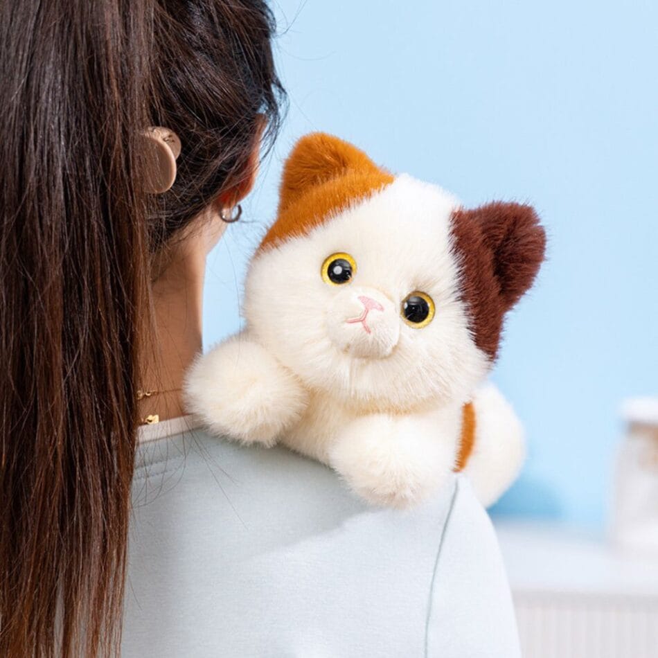 Driekleurige Verzwaarde Knuffelkat Zachte Kalmering De Knuffel